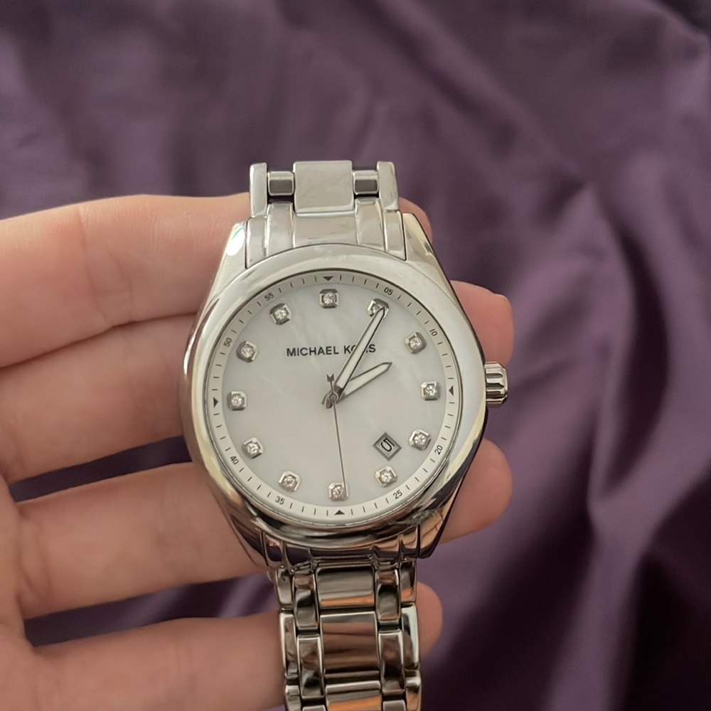 Michael Kors Silver Watch- Good Condition